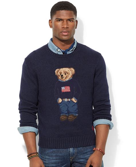 Hand wash or dry clean. . Polo bear men
